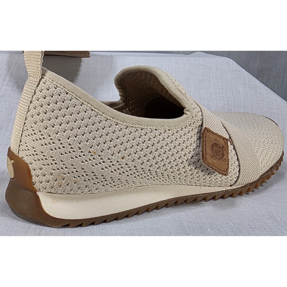 Born Womens Knit Slip On Sneakers Beige Tan‎ Elastic Strap Loafers BR0043278 10M - Picture 8 of 14
